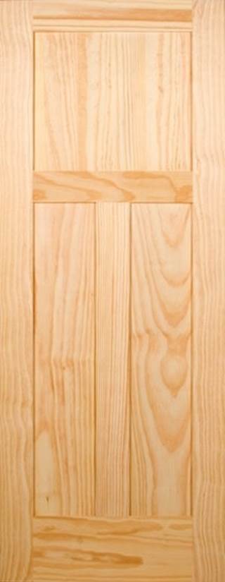 3 Panel T Shaker Clear Door