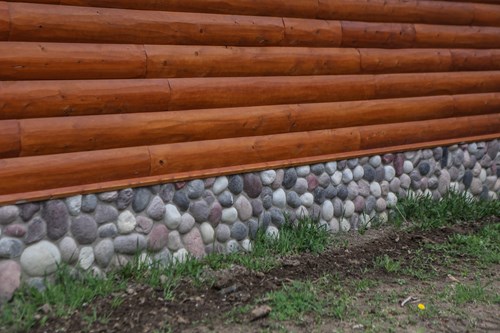 3x10 full scribe cedar log siding.