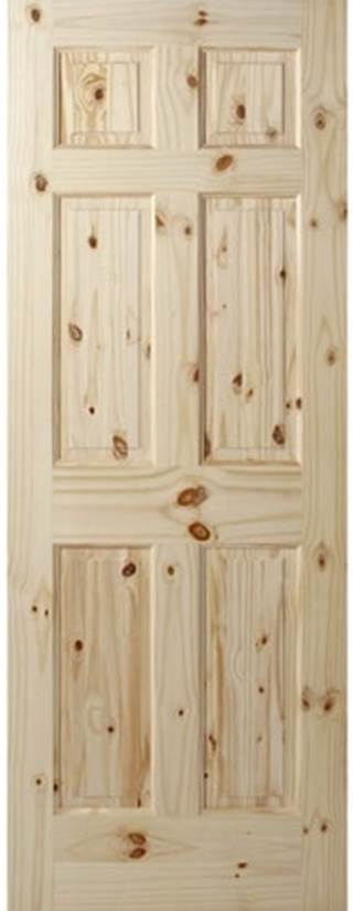 6 Panel Knotty Door