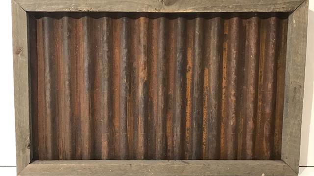 Cowboy steel rustic panel