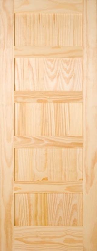 5 Panel Shaker Clear Door