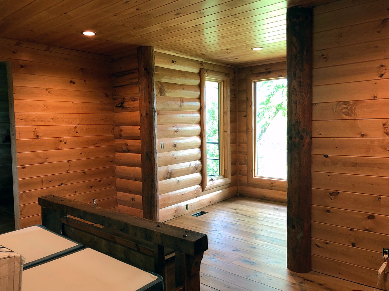 log cabin corners