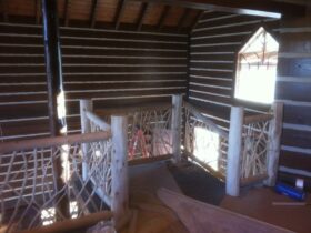 Sisson Log Railing Log Railings - Log Siding, Paneling, Railing, Trusses & More - Northern Log